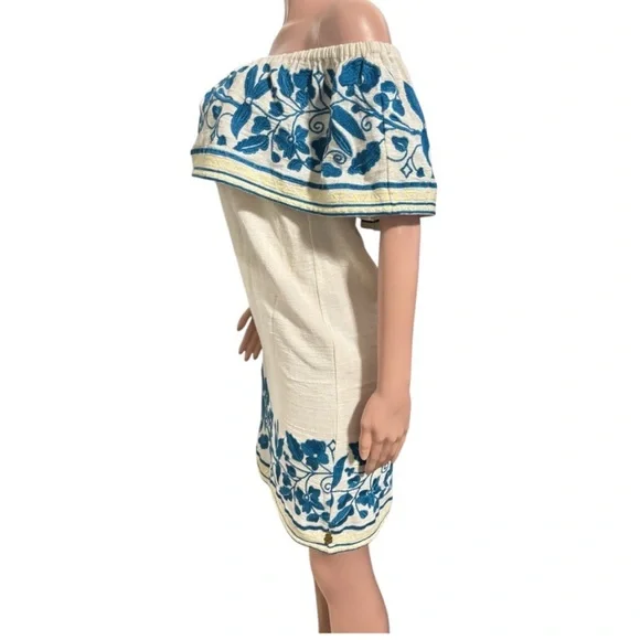 SCOTCH & SODA Women's Boho Off the Shoulder Dress with Embroidery - Picture 5 of 16